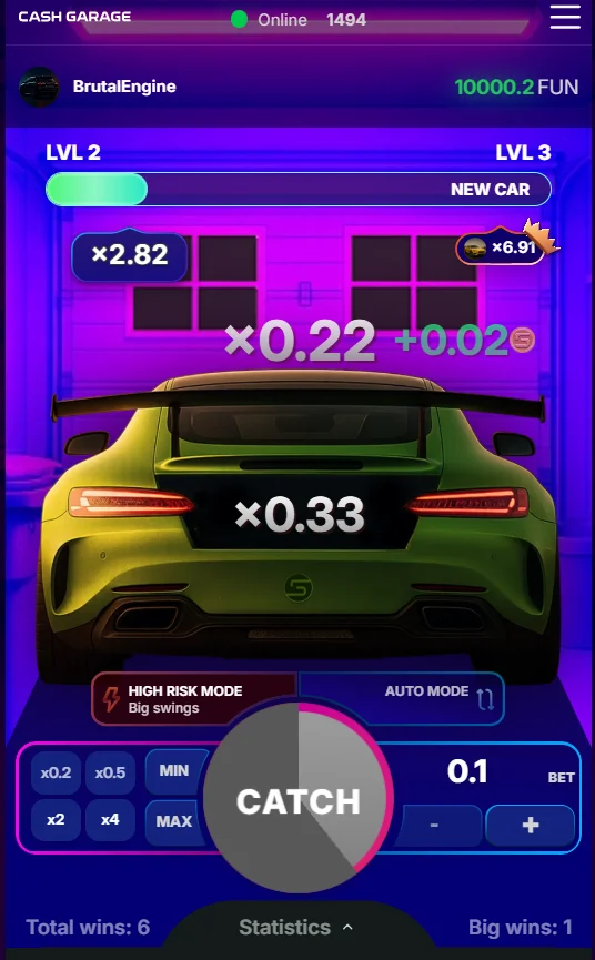 Cash Garage demo